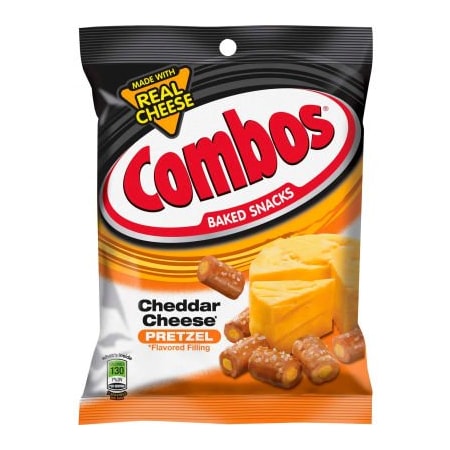 Marjack Combos Pretzels W/Cheddar Cheese Filling, 1.8 oz, 18/Box MRS71471